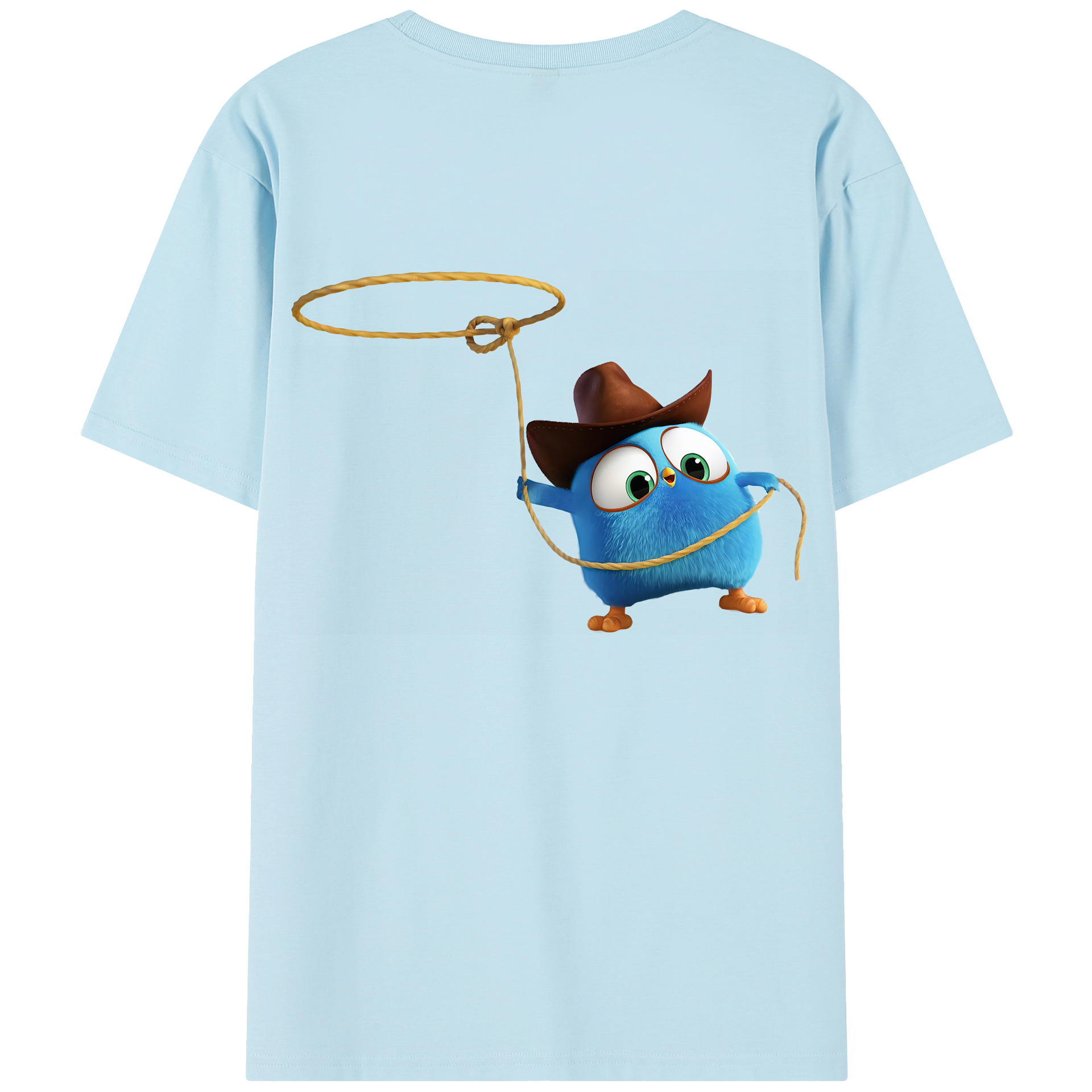 （画像用） Angry Birds アングリーバード 綿100％半袖Tシャツ（背面プリント）